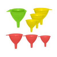 Купить Воронки пласт. набор 3 шт. (D= 6; 7; 8 см) (1/12/144) "Мультидом" VL80-183