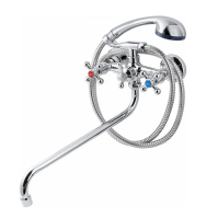 Купить Смеситель для ванн FZs-428-54 длинный излив, двухвентильный (1/10) "FAUZT"