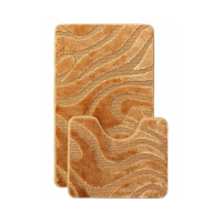 Купить Набор ковриков для ванной "LEMIS 3014" 50*80 + 50*40 см (оранжевый) (1/18) "L'CADESI" 001286