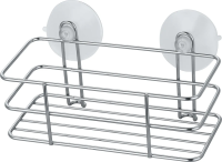 Купить Полка для ванной на присосках 18*10*9 см хром. (1/24) "Рыжий кот" ELINE-B-1