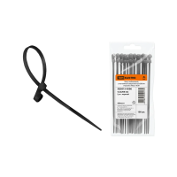 Купить Хомуты нейлон с монтажн. отверстием 4,3 х 200 мм (набор 100 шт.), черные (1/10/60) TDM SQ0515-0506