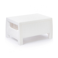 Купить Стол пласт. "Ротанг плюс" 765*570*420 мм (белый) (1) "Альтернатива" м8421