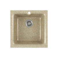 Купить Мойка для кухни врезная искусств. камень GRS-42-302 415*415 мм песочная (1) "GREENSTONE"