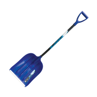 Купить Лопата снег. пласт. "Эльбрус" 400 х 525 мм (1/5) с алюм. черенком, V-образ. ручкой, с мет. пластиной