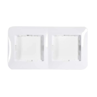 Купить Рамка "KARINA LIFE" 2-х местн. горизонтальная, белый (1/10/120) "LEZARD" 708-0200-147