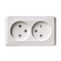 Купить Розетка открыт. уст. "Этюд" 2-х местн. с шторками 16а, бEлый (1/16/128) "SCHNEIDER"