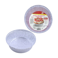 Купить Формы для выпечки алюмин. фольга D=17 см, H= 4 см (770 мл) набор 3 шт. (1/6/96) "Мультидом" мо8-107