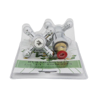 Купить Ремкомплект для смесителей имп. (2 кран-буксы 1/2" + 2 металл. маховика крест.) (1/10/40) "Профсан"