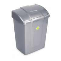 Купить Контейнер для мусора 19 л "Форте" (серебристый) (1/6) "Мартика" с342срб