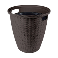 Купить Кашпо для цветов напольное "RATTAN" D 328 мм/20 л (горький шоколад) (1/5) "INGREEN"  ING50020внг
