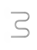 Купить Полотенцесушитель водяной "AISI" м-образный с перекладиной 500*500 (хром) "TERMINUS"