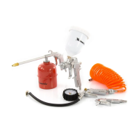 Купить Набор пневмоинструмента 5 предметов (с верхним бачком) (1/5) "MATRIX" 57304