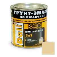 Грунт- эмаль по ржавчине "DALI"  3 в 1 слоновая кость (RAL 1014)  0,75 л (1/6) "Рогнеда"