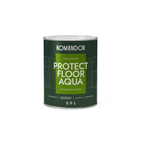 Эмаль "PROTECT FLOOR AQUA" для пола база A 0,9 л (1/6) "KOMANDOR"