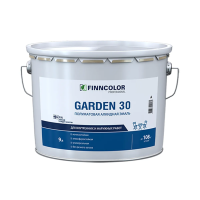 Эмаль акриловая "GARDEN AQUA" база A п/матов. 9 л (1) "FINNCOLOR"