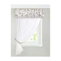 Купить Тюль с подхватом и ламбрекеном "FLORAL MOOD" 250*200 см, вуаль (1) "Этель" 4665407