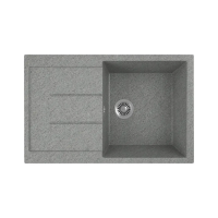 Купить Мойка для кухни врезная искусств. камень GRS-25-309 с крылом 780*500 мм темно-серая (1) "GREENSTONE"
