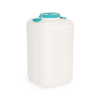 Купить Канистра-бочка пласт. "Волна" 140 л прямоуг. с крышкой и ручками (1/2) "Альтернатива" м7143