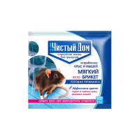 Купить Средство от крыс и мышей "Чистый дом" тесто брикет 200 г (1/50)