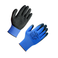 Купить Перчатки полиэфирные с рельеф. латексным покрытием 59-61 гр., размер 9, 15 класс (1/200) "Свс"