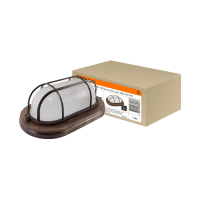 Купить Светильник нпб1402 овал с решеткой 60 вт IP54, венге (1/8) TDM SQ0303-0437