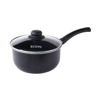 Купить Ковш антипригарн. "CONSUL" стекл. крышка 16 см, 1,3 л (1/6) "SCOVO"