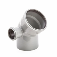 Купить Отвод для внутр. канализации 110 мм 45°, лев. выход 50 мм полипропилен (1/45) "LAMMIN"