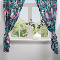 Купить Шторы для кухни "TROPICAL PARROTS" 145*180 см компл. 2 шт. с подхватами (1) "Этель" 5513590