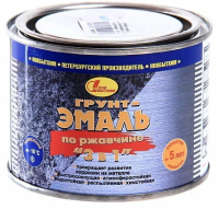 Грунт- эмаль по ржавчине  3 в 1 коричневая  0,4 л (1/6) новбытхим