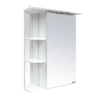 Купить Шкаф с зеркалом для ванной "Вега-02" 700*503*235 мм, белый "SANITA" VGSAMR55018W1
