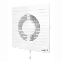 Купить Вентилятор E 125 S -02 осевой с сеткой и тяговым выключателем D125 (1/16) "Эра"