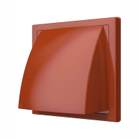 Купить Выход стенной вытяжной с обратн. клапаном 150 х 150 мм с фланцем D125 (1/20) "Эра" 1515к12,5фв терр