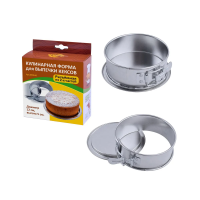 Купить Форма для выпечки кексов металл. разъемная D=12 см, H=5 см (1/48) "Мультидом" DH8-66