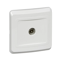 Купить Розетка телевизионная "Этюд" коннектор, белый (1/12/144) "SCHNEIDER"