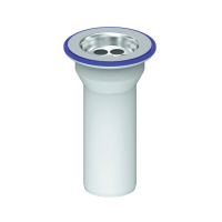 Купить Выпуск литой 1 1/2" D 40 мм с винтом 6 х 70 мм  и нерж. чашкой (1/75) "UNICORN" E35