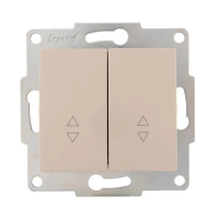 Купить Выключатель "KARINA" 2-х кл. проходной (механизм) кремовый (1/10/120) "LEZARD" 707-0388-106