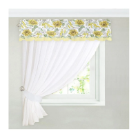 Купить Тюль с подхватом и ламбрекеном "Солнечные цветы" 250*200 см, вуаль (1) "Этель" 4665410