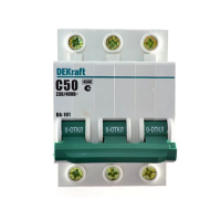 Купить Выключатель автомат. ва-101 3р 50а 4,5ка тип с (1/4/48) "DEKRAFT"