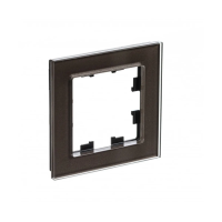 Купить Рамка "ATLASDESIGN NATURE" 1 местн. универс., стекло, мокко (1/15/30) "SCHNEIDER"