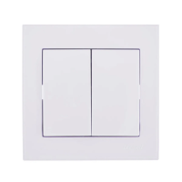 Купить Выключатель "RAIN" 2-х кл., белый (1/10/120) "LEZARD" 703-0202-101