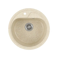 Купить Мойка для кухни врезная искусств. камень GRS-04-328 D-445 мм бежевая (1) "GREENSTONE"