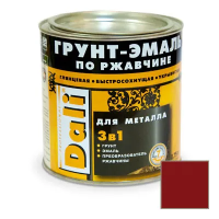 Грунт- эмаль по ржавчине "DALI"  3 в 1 красно-коричневая (RAL 3011)  0,75 л (1/6) "Рогнеда"