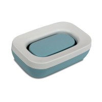 Купить Мыльница пласт. открытая "Эллиса" (серая/бирюзовая) (1/19) "Мартика" с843сбир