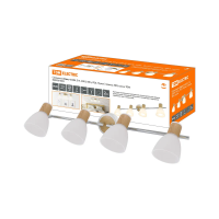 Купить Светильник-спот эко "Бутон" планка 4 х 40 вт е14 IP20, сосна (1/6) TDM SQ0356-0005