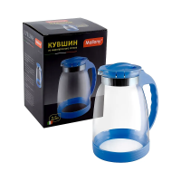 Купить Кувшин стекл. 2,5 л пласт. ручка, синий (1/12) "MALLONY" BROCCA-2500