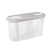 Купить Банка для сыпучих продуктов "BERGEN" 2 л с крышкой (жемчуг) (1/12) "PLAST TEAM" PT102110024