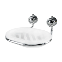 Купить Мыльница металл. хром. + пластик (1/24) "Рыжий кот" в0922