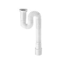 Купить Сифон гофр. без выпуска 1 1/2" х 40/50 мм, 800 мм (1/90) "WIRQUIN"