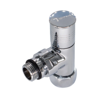 Купить Вентиль для полотенцесушителя угловой 3/4" х 1/2" внутр/наруж, ручка цилиндр. (1/40) "Стм термо"