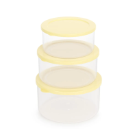 Купить Набор емкостей для свч (0,5, 0,7, 1 л) "Смак" (светло-желтый) (1/28) "Альтернатива" м8529